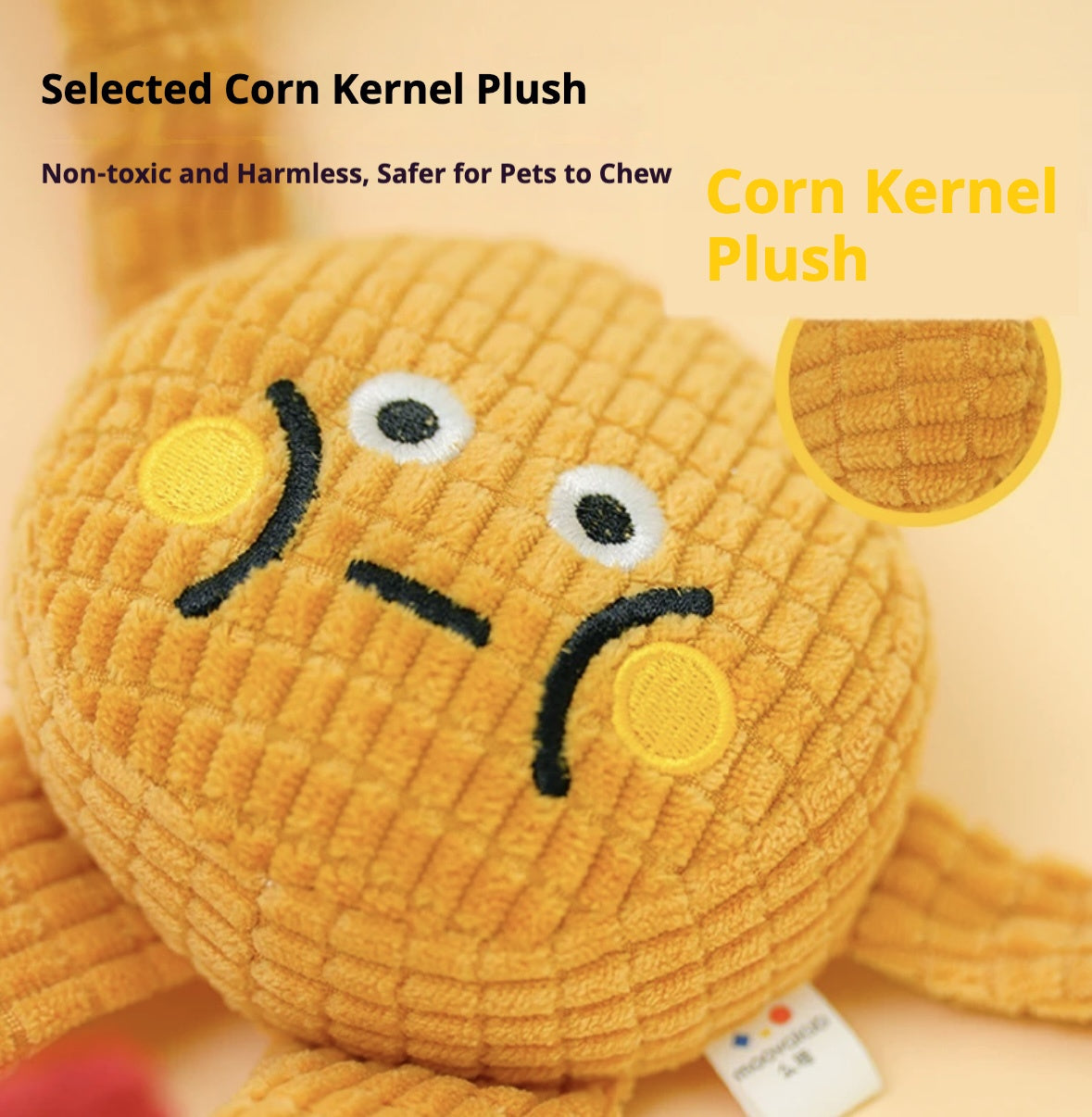 Adorable Squeaky Catnip Toy