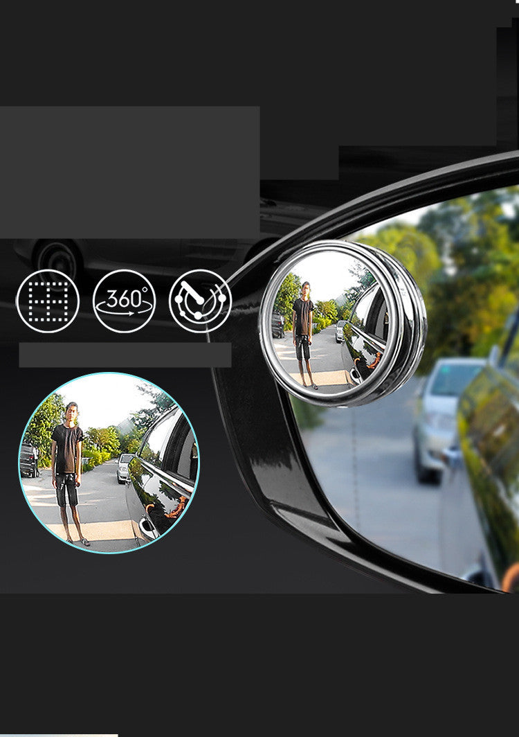 Suction Cup Car Convex Blind Spot Mirror (1 Set / 2 Pcs)