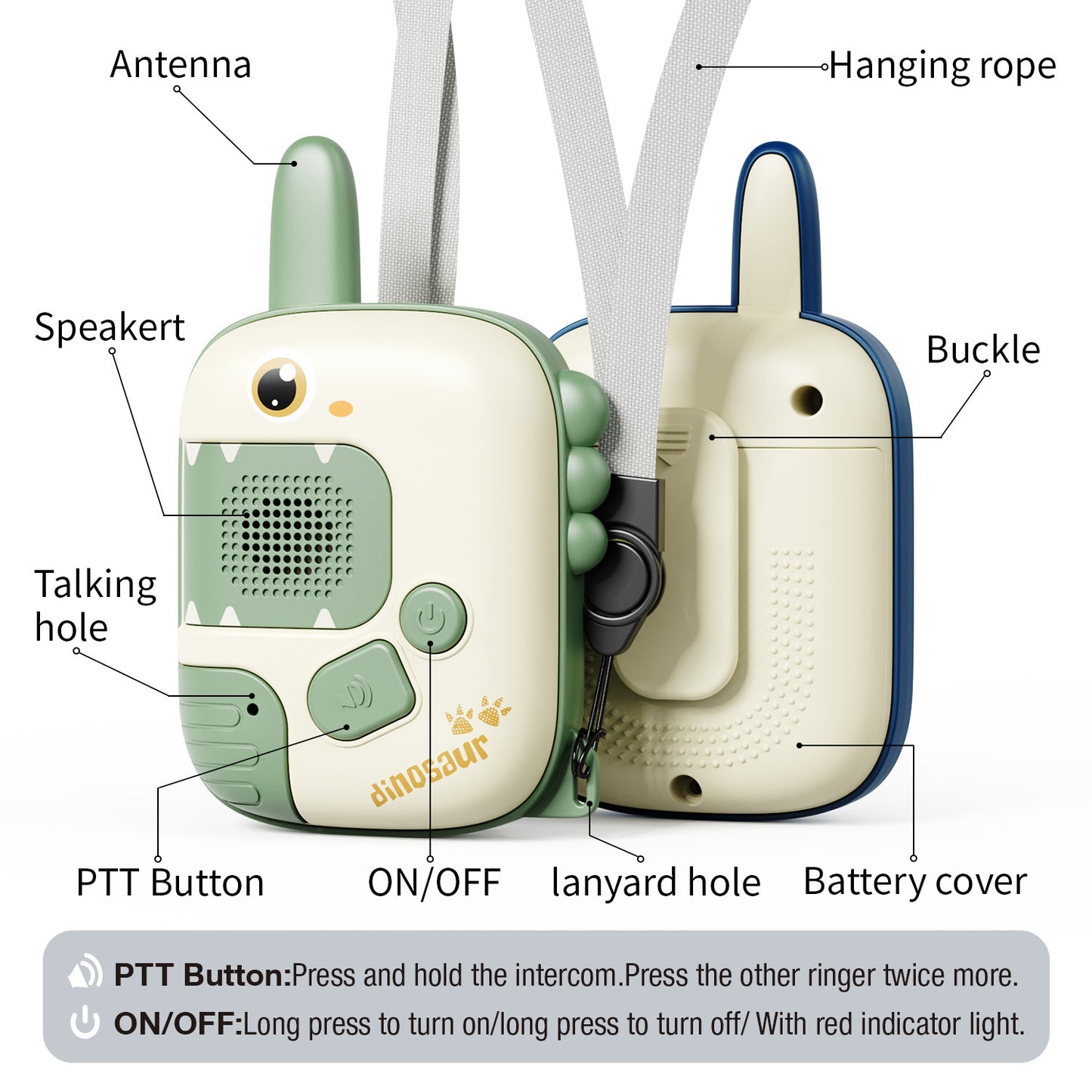 Dinosaur Wireless Intercom Parent-child Interactive Outdoor Toy