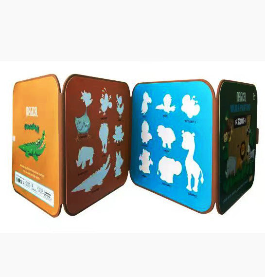 3-in-1 Magical Water Colored Drawing Book & Children's Puzzle Toy