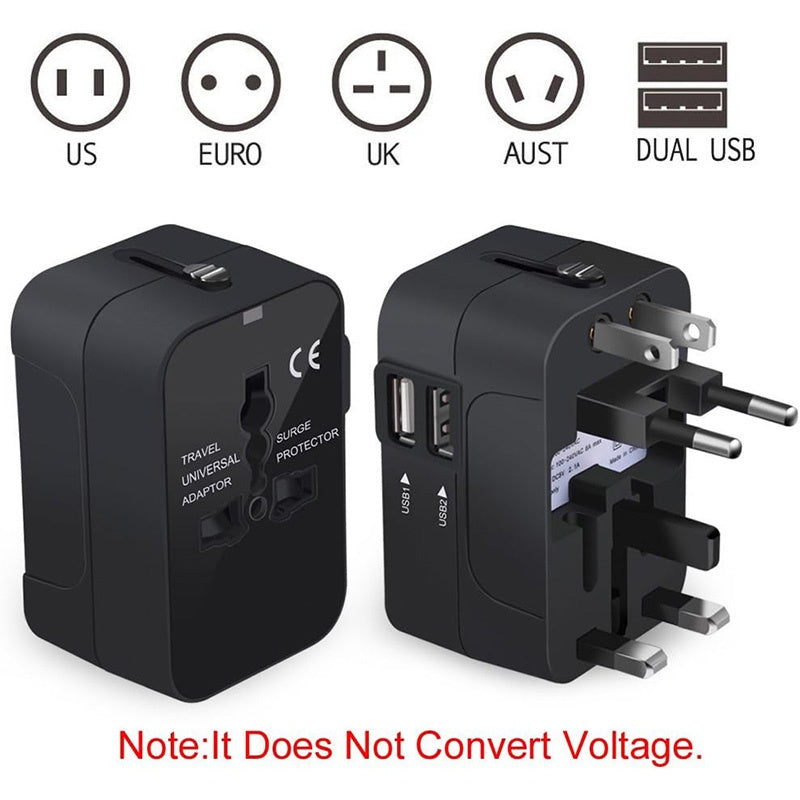 Travel Adapter With USB C, Universal