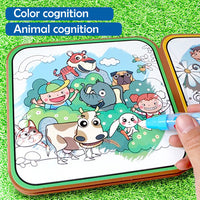 3-in-1 Magical Water Colored Drawing Book & Children's Puzzle Toy