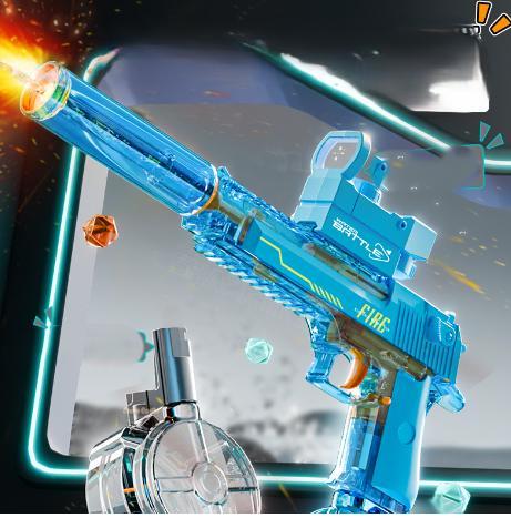 Black And Blue Desert Eagle Linkage Electric Water Gun