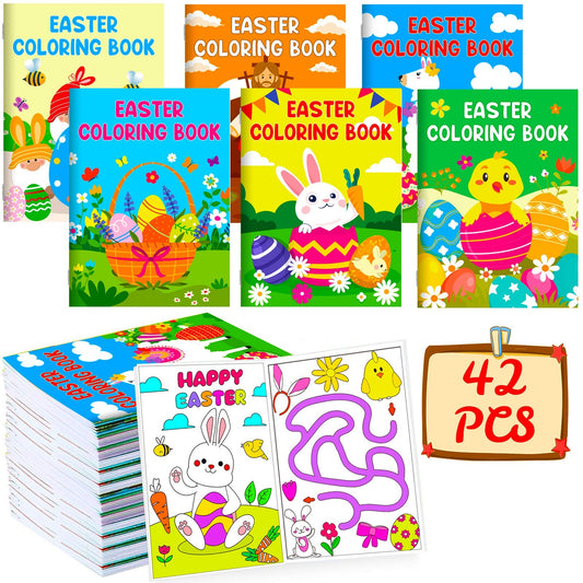 42-pack Easter Kids Colouring Book For Children Aged 4-8 And 8-12 Years Old
