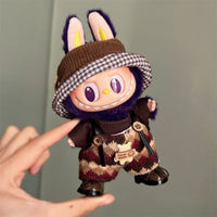 17cm Labubu Doll V1 Generation Cute Labubu Doll Outfit Sports And Casual Suits Pendant Accessories Gifts For Kids And Fans