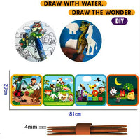 3-in-1 Magical Water Colored Drawing Book & Children's Puzzle Toy