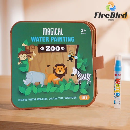 3-in-1 Magical Water Colored Drawing Book & Children's Puzzle Toy